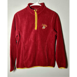 Vintage Washington Redskins Women’s Burgundy & Gold 1/4 Zip Fleece Jacket Sz S